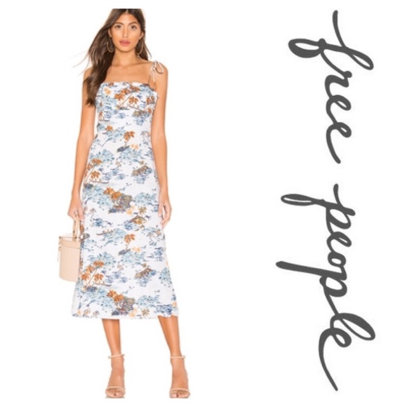 Free People Ivory Flamingo Paradise Print Dress - Picture 4 of 12